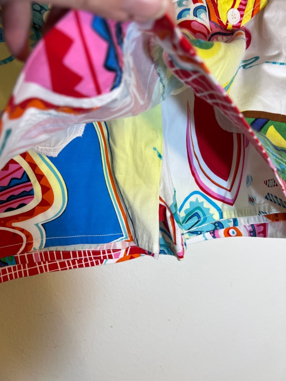 Bamboo Traders Multicolor Cotton Tropical Print Mini Skirt Skort Shorts Size 8 - Picture 6 of 8